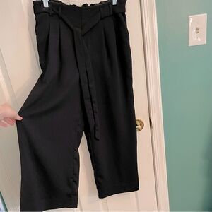 POPSUGAR Paper Bag Waist Cropped Pants